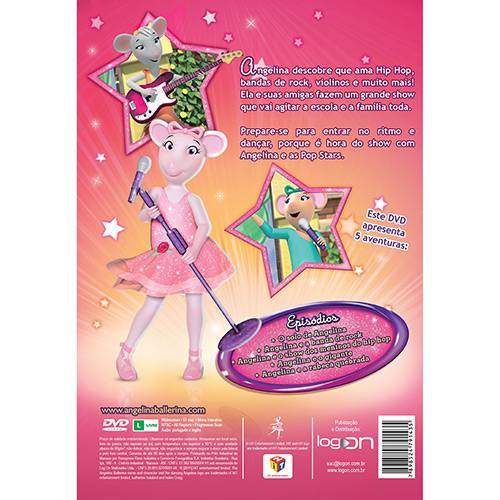 Tamanhos, Medidas e Dimensões do produto DVD Angelina Ballerina - Pop Star + Brinde Tiara