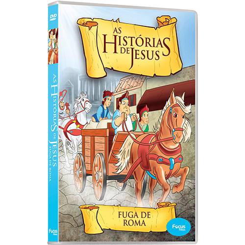 Tamanhos, Medidas e Dimensões do produto DVD as Histórias de Jesus - Fuga de Roma Vol.10