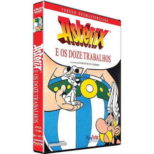 Tamanhos, Medidas e Dimensões do produto DVD - Asterix e os Doze Trabalhos - Versão Remasterizada