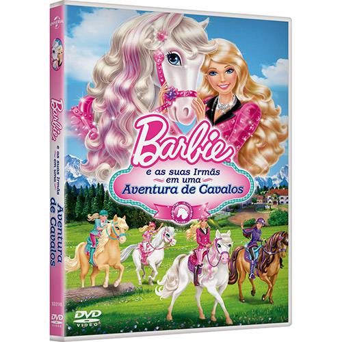 Tamanhos, Medidas e Dimensões do produto DVD - Barbie e Suas Irmãs - Numa Aventura de Cavalos