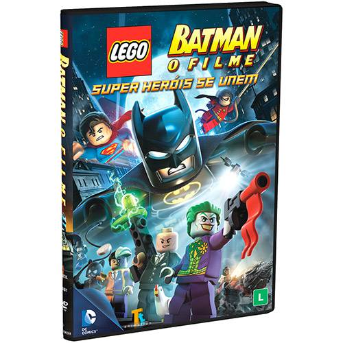 Tamanhos, Medidas e Dimensões do produto DVD - Batman Lego - o Filme: Super Heróis se Unem