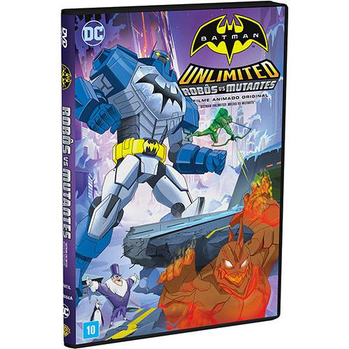 Tamanhos, Medidas e Dimensões do produto DVD Batman Unlimited: Rôbos Vs Mutantes - Filme Animado Original