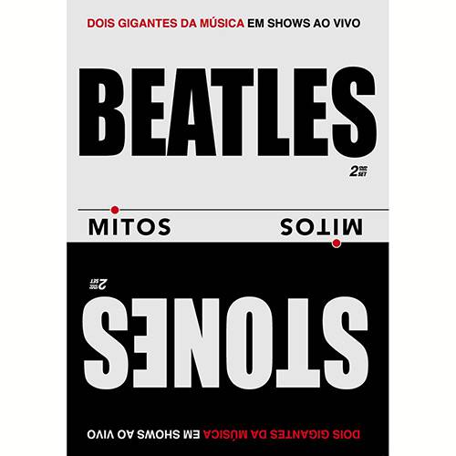 Tamanhos, Medidas e Dimensões do produto DVD - Beatles & Rolling Stones - Série Mitos - Dois Gigantes da Música em Shows ao Vivo (2 Discos)