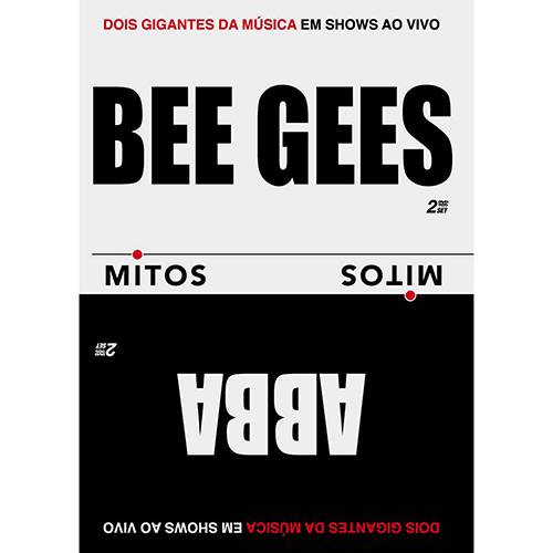 Tamanhos, Medidas e Dimensões do produto DVD - Bee Gees & Abba - Série Mitos - Dois Gigantes da Música em Shows ao Vivo (2 Discos)