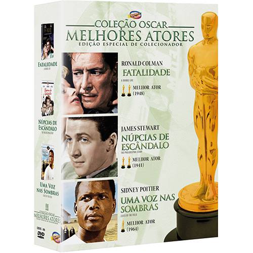 Tamanhos, Medidas e Dimensões do produto DVD - Box Coleção Oscar Melhores Atores - Vol. 2 (3 Discos)