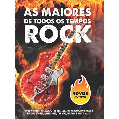 Tamanhos, Medidas e Dimensões do produto DVD - Box - os Maiores de Todos os Tempos: Rock - ao Vivo (4 DVDs)