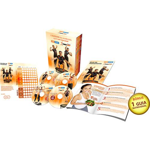 Tamanhos, Medidas e Dimensões do produto DVD - Box Programa de Treinamento em DVDs Life Zone Power Jump (4 Discos)