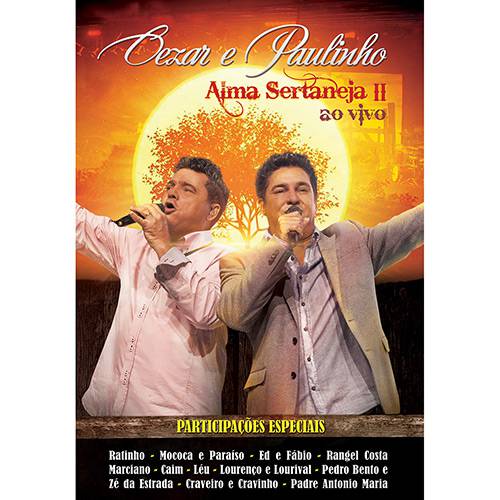 Tamanhos, Medidas e Dimensões do produto DVD - Cezar e Paulinho - Alma Sertaneja II - ao Vivo