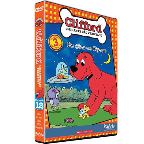 Tamanhos, Medidas e Dimensões do produto DVD Clifford, o Gigante Cão Vermelho - Volume 12 - de Olho no Espaço