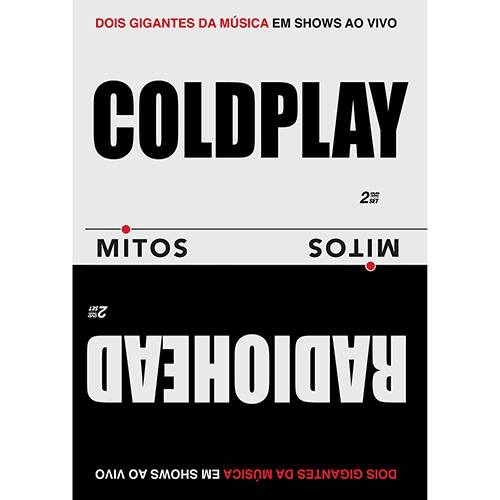 Tamanhos, Medidas e Dimensões do produto DVD - Coldplay & Radiohead - Série Mitos - Dois Gigantes da Música em Shows ao Vivo (2 Discos)