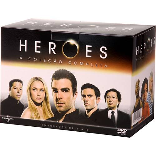Tamanhos, Medidas e Dimensões do produto DVD Coleção Completa Heroes: 1ª a 4ª Temporadas (20 Discos)