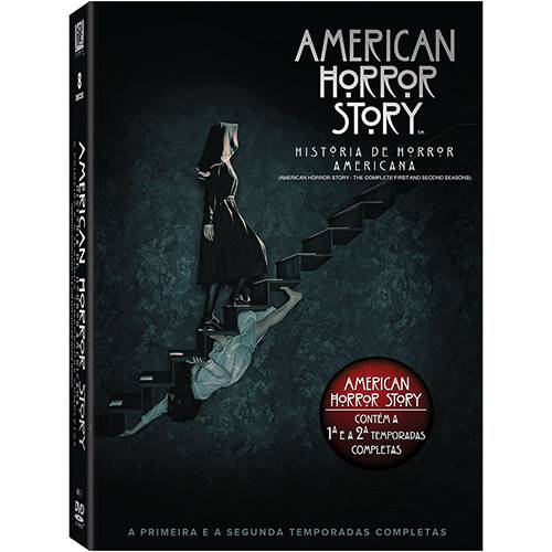 Tamanhos, Medidas e Dimensões do produto DVD - Coleção Dvd American Horror Story - uma História de Horror Americana 1ª e 2ª Temporada (8 Discos)