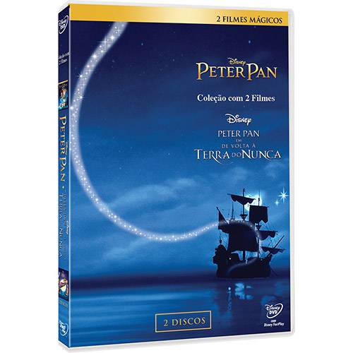 Tamanhos, Medidas e Dimensões do produto DVD Coleção Peter Pan: Peter Pan + Peter Pan em de Volta à Terra do Nunca (2 Discos)