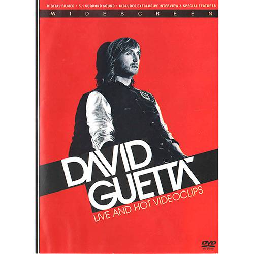 Tamanhos, Medidas e Dimensões do produto DVD - David Guetta - Live And Hot Videoclips