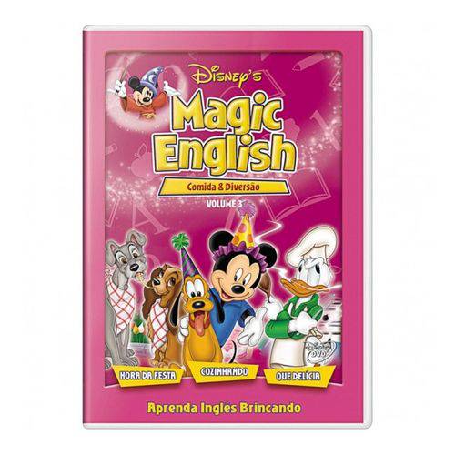 Tamanhos, Medidas e Dimensões do produto DVD Disney Magic English - Comida e Diversão - Volume 3
