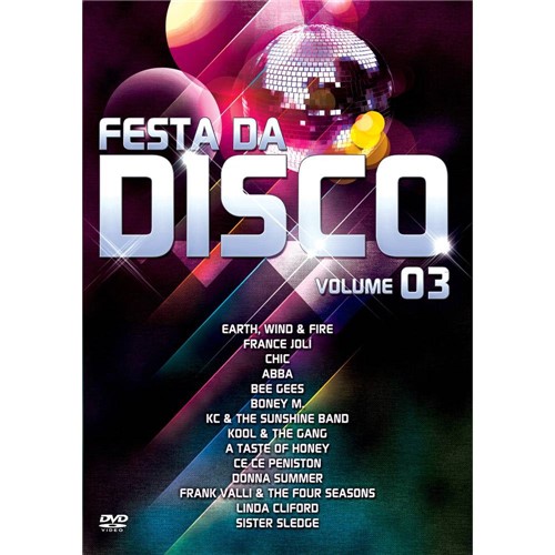 Tamanhos, Medidas e Dimensões do produto DVD Festa da Disco Music - Vol. 3