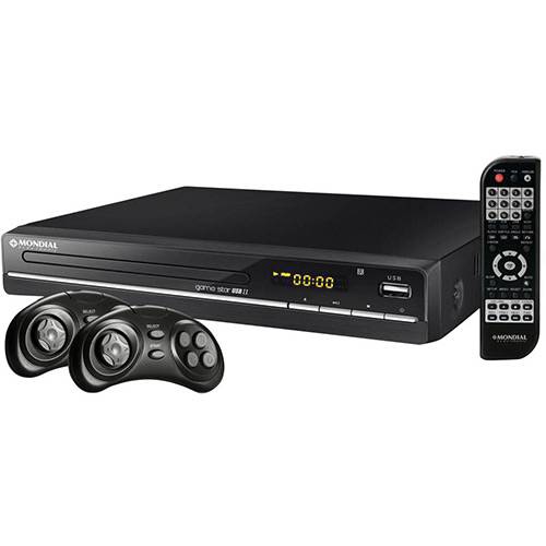 Tamanhos, Medidas e Dimensões do produto DVD Game Star Mondial 6010-01 com USB II com Karaokê, Função Game, Entrada USB e Ripping