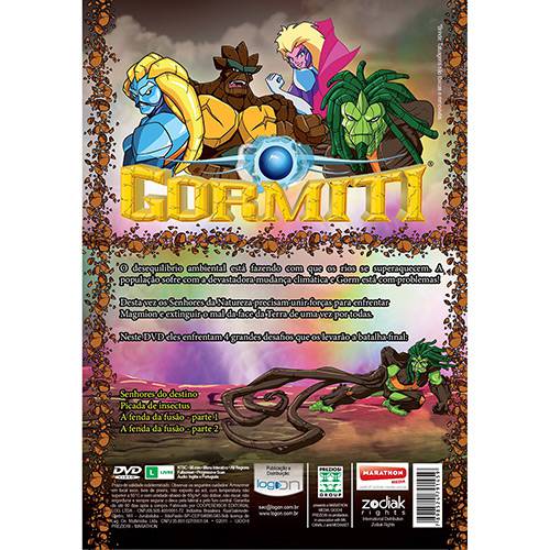 Tamanhos, Medidas e Dimensões do produto DVD Gormiti - o Desafio Final + Brinde Tatoo