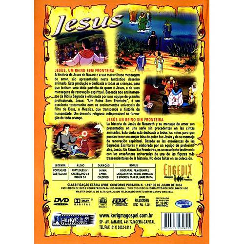 Tamanhos, Medidas e Dimensões do produto DVD Jesus - um Reino Sem Fronteira