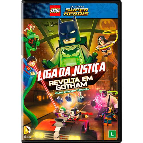 Tamanhos, Medidas e Dimensões do produto DVD Lego DC Comics Super Heróis: Liga da Justiça - Revolta em Gothamfilme Animado Original