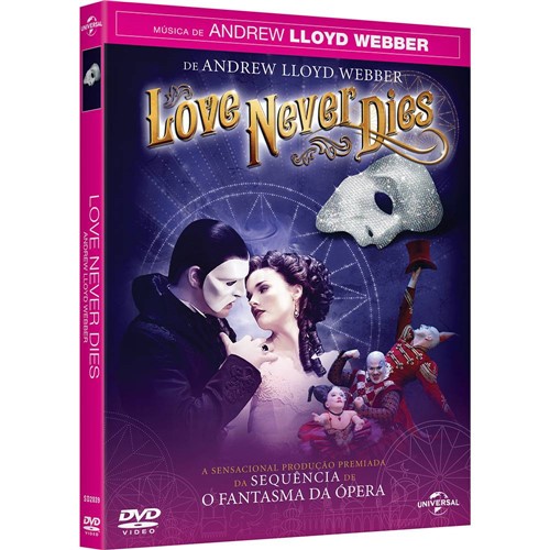 Tamanhos, Medidas e Dimensões do produto DVD Love Never Dies
