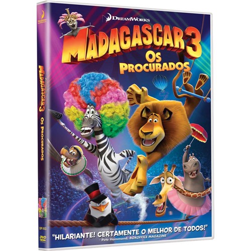 Tamanhos, Medidas e Dimensões do produto DVD Madagascar 3 - os Procurados