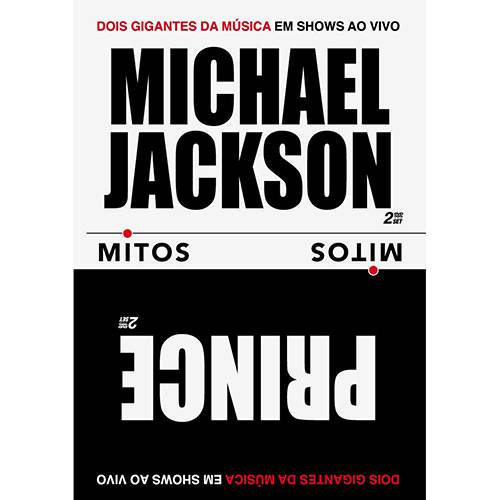 Tamanhos, Medidas e Dimensões do produto DVD - Michael Jackson & Prince - Série Mitos - Dois Gigantes da Música em Shows ao Vivo (2 Discos)