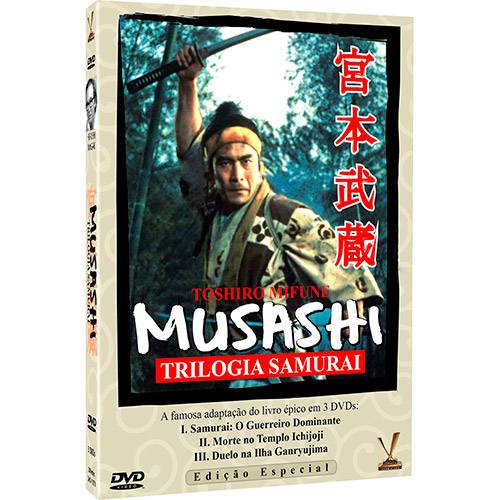 Tamanhos, Medidas e Dimensões do produto DVD - Musashi: Trilogia Samurai (3 Discos)