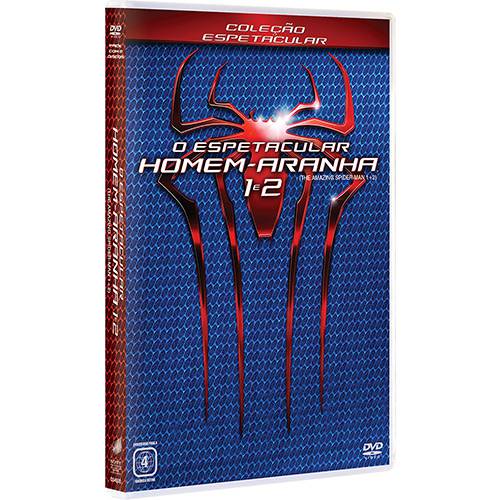 Tamanhos, Medidas e Dimensões do produto DVD - o Espetacular Homem-Aranha 1 e 2 - Coleção Espetacular