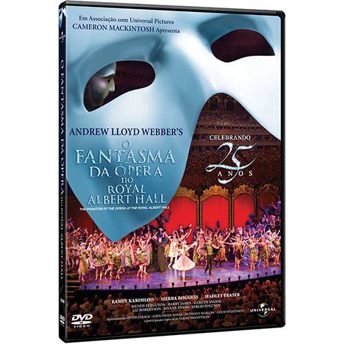 Tamanhos, Medidas e Dimensões do produto DVD o Fantasma da Ópera - Edição de 25 Aniversário
