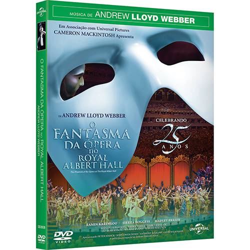 Tamanhos, Medidas e Dimensões do produto DVD o Fantasma da Ópera: no Royal Albert Hall