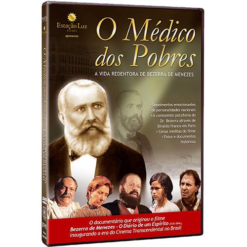 Tamanhos, Medidas e Dimensões do produto DVD - o Médico dos Pobres: a Vida Redentora de Bezerra de Menezes