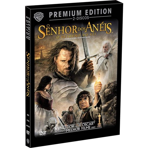 Tamanhos, Medidas e Dimensões do produto DVD - o Senhor dos Anéis - o Retorno do Rei - Premium Edition (Duplo)