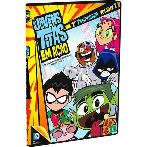 Tamanhos, Medidas e Dimensões do produto DVD - os Jovens Titãs em Ação: 1ª Temporada - Volume 1