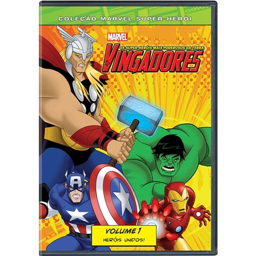Tamanhos, Medidas e Dimensões do produto DVD os Vingadores: os Super-Heróis Mais Poderosos da Terra - Volume 1