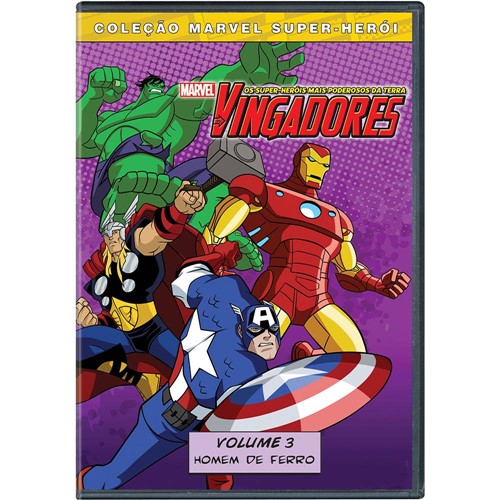 Tamanhos, Medidas e Dimensões do produto DVD os Vingadores: os Super-Heróis Mais Poderosos da Terra - Volume 3