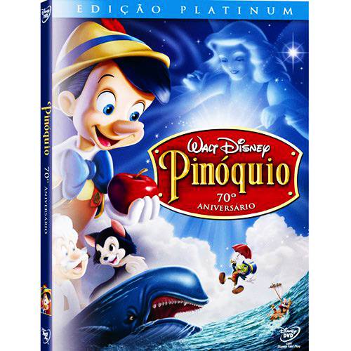 Tamanhos, Medidas e Dimensões do produto DVD Pinóquio - Edição Platinum 70º Aniversário (Duplo)