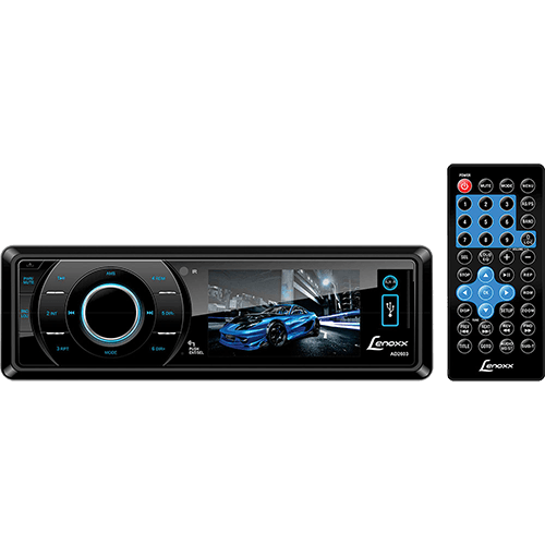 Tamanhos, Medidas e Dimensões do produto DVD Player Automotivo Lenoxx AD 2603 Tela 3" - Rádio AM/FM, Entradas USB, SD, AUX e P/câmera de Ré