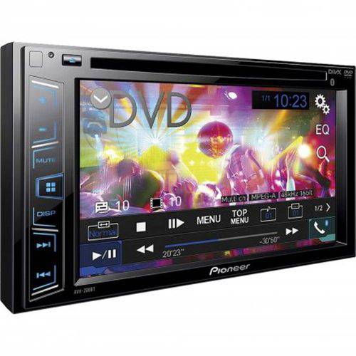 Tamanhos, Medidas e Dimensões do produto Dvd Player Automotivo Pioneer Avh-288bt, Bluetooth, Entradas Usb e Auxiliar + Câmera de Ré