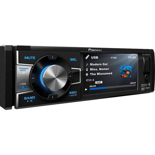 Tamanhos, Medidas e Dimensões do produto DVD Player Automotivo Pioneer DVH-8880AVBT Tela 3,5'' com Bluetooth USB Entrada RCA