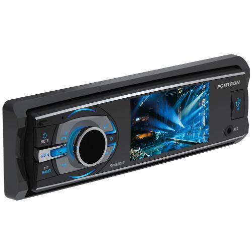Tamanhos, Medidas e Dimensões do produto DVD Player Automotivo Positron SP4330BT C/ Tela 3", Entradas P/ Câmera de Ré, USB, AUX. Frontal/Tras