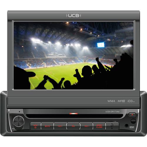 Tamanhos, Medidas e Dimensões do produto DVD Player Automotivo UCB-DR171AV Tela 7'' TV - UCB