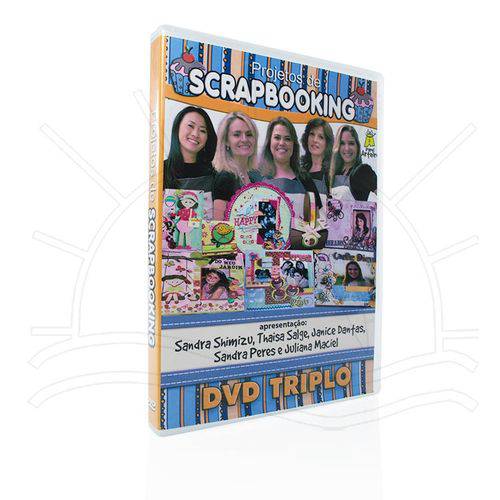 Tamanhos, Medidas e Dimensões do produto Dvd Projetos de Scrapbooking Triplo