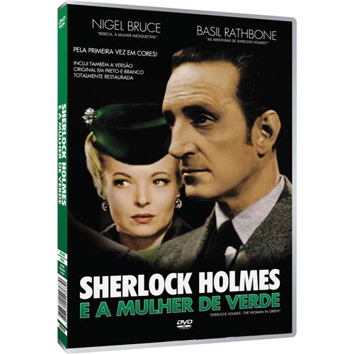 Tamanhos, Medidas e Dimensões do produto DVD Sherlock Holmes e a Mulher de Verde