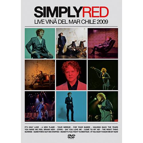 Tamanhos, Medidas e Dimensões do produto DVD Simply Red - Live Viña Del Mar Chile 2009