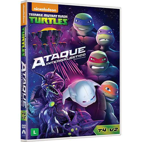 Tamanhos, Medidas e Dimensões do produto DVD - Tartarugas Ninja: Ataque Intergaláctico Vol. 2 - 4ª Temporada