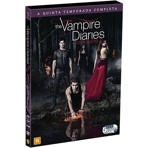 Tamanhos, Medidas e Dimensões do produto DVD - The Vampire Diares: Love Sucks - 5ª Temporada Completa (5 Discos)
