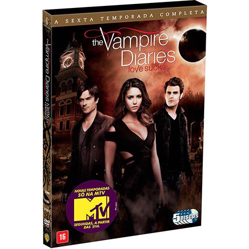 Tamanhos, Medidas e Dimensões do produto DVD - The Vampire Diaries: Love Sucks 6ª Temporada Completa (5 Discos)