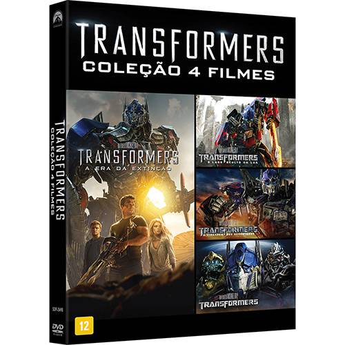Tamanhos, Medidas e Dimensões do produto DVD - Transformers Quadrilogia (4 Discos)