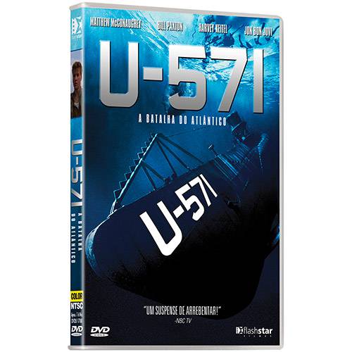Tamanhos, Medidas e Dimensões do produto DVD - U-571 - a Batalha do Atlântico